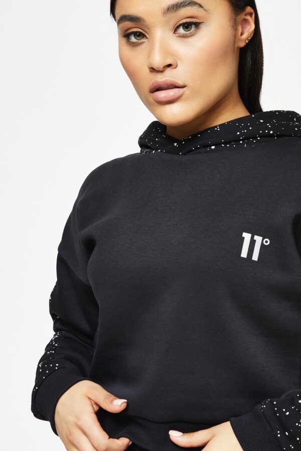 11 DEGREES Sudadera " Reflective Splatter " color negro