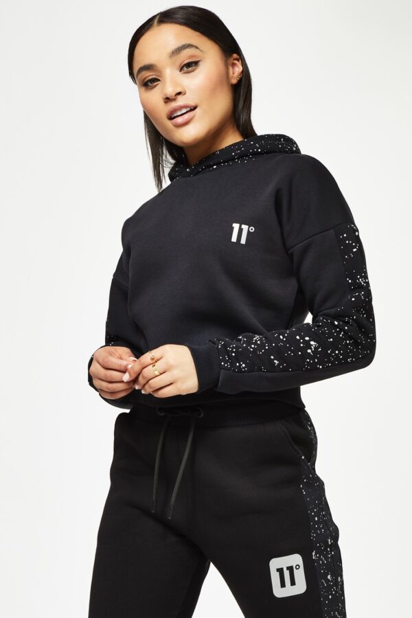 11 DEGREES Sudadera " Reflective Splatter " color negro