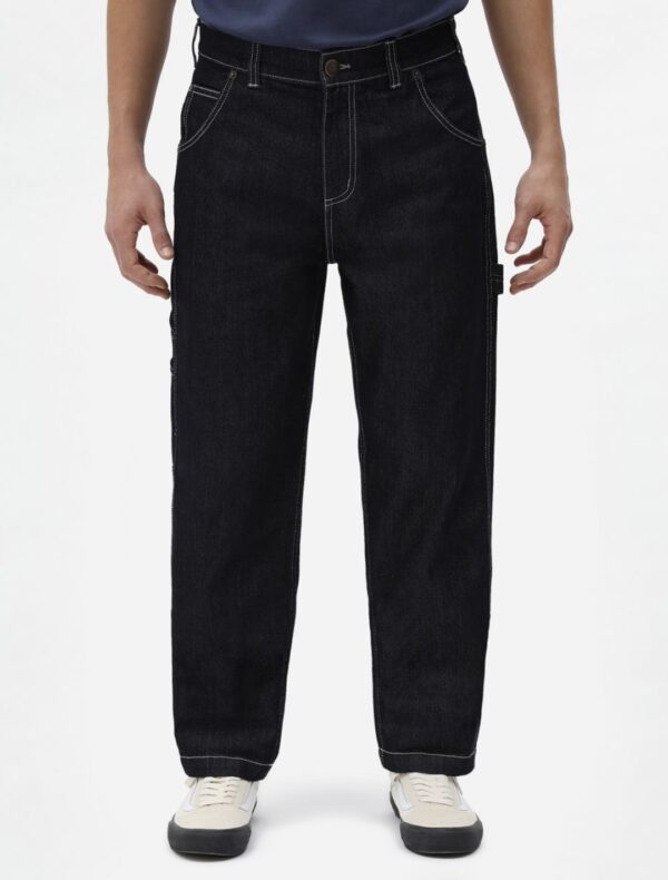 DIKIES Jeans " Garyville Denim Rinsed " color denim oscuro