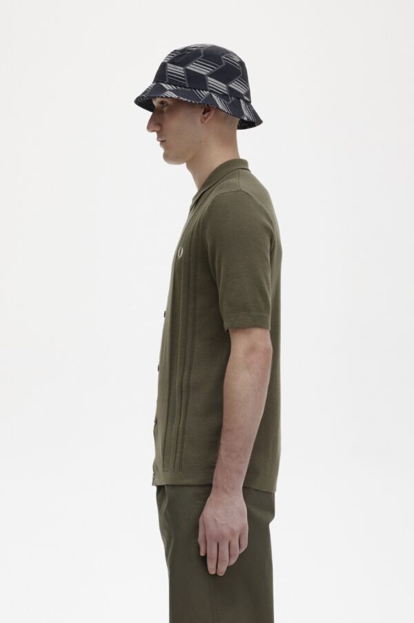 FRED PERRY Polo " Button Through Knitted " color verde