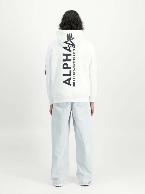 ALPHA INDUSTRIESSudadera"Back Print Hoodie"color blanco
