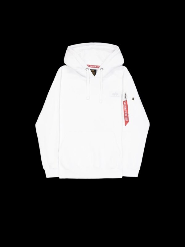 ALPHA INDUSTRIESSudadera"Back Print Hoodie"color blanco