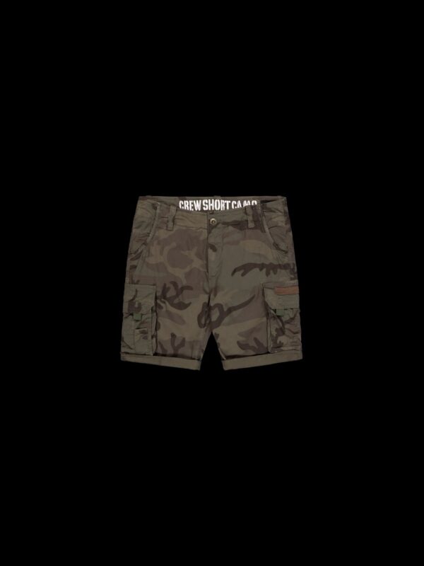 ALPHA INDUSTRIESBermuda"Camo Crew Short"verde camuflage