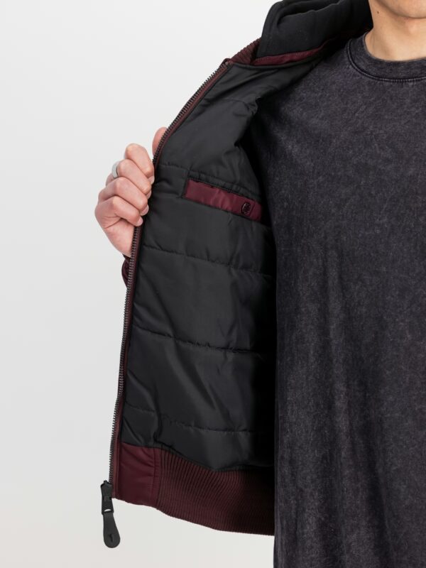 ALPHA INDUSTRIESChaqueta"MA-1 Zip Hood Backprint"color burdeos