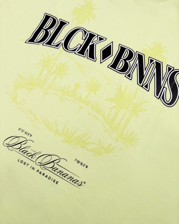 BLACK BANANAS Camiseta"PARADISE T-SHIRT"color amarillo