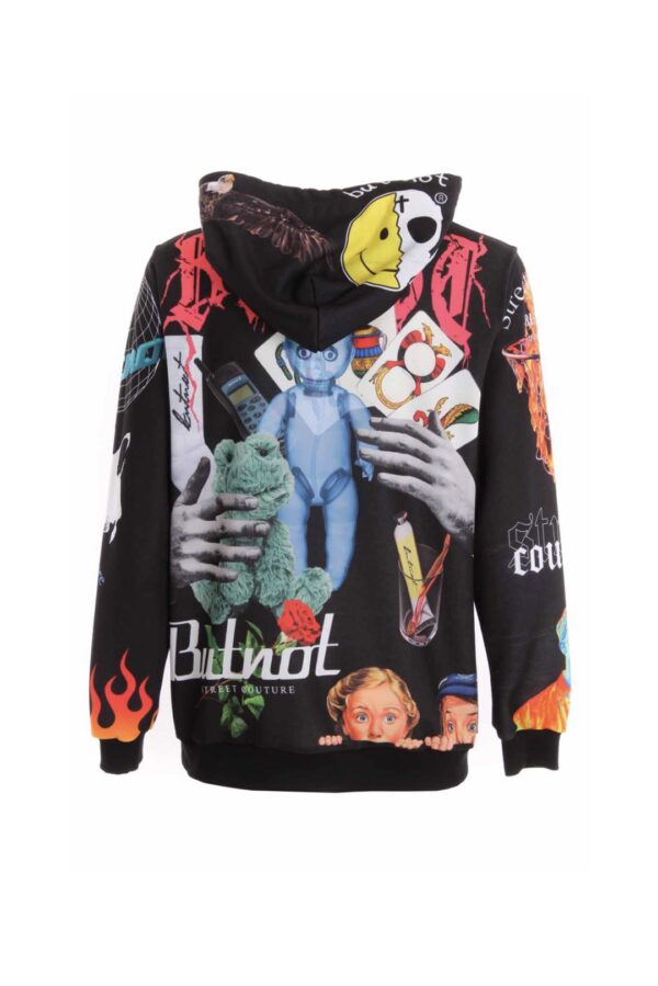 BUT NOT Sudadera " Stampa Multigrafica " color unico
