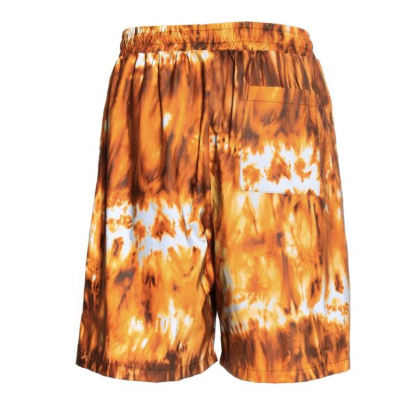 BUTNOT Bermuda " Tessuto Fiamme Patch Sfera " estampado fuego