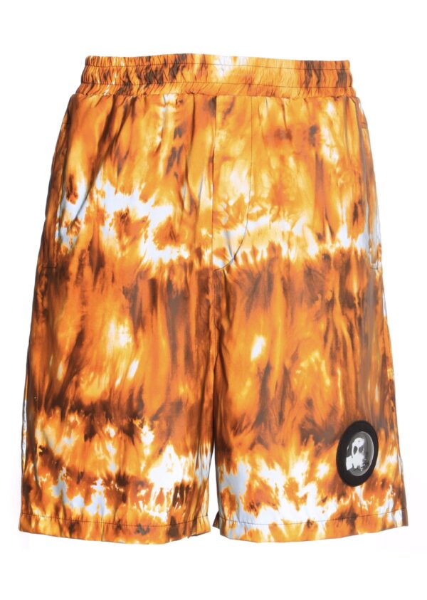 BUTNOT Bermuda " Tessuto Fiamme Patch Sfera " estampado fuego