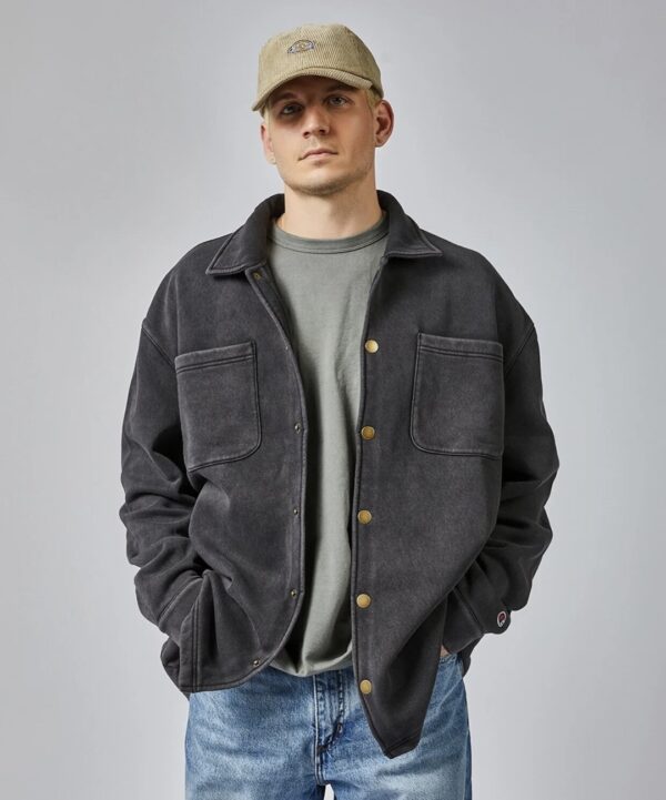 CHAMPION Camisa felpa vintage color antracita