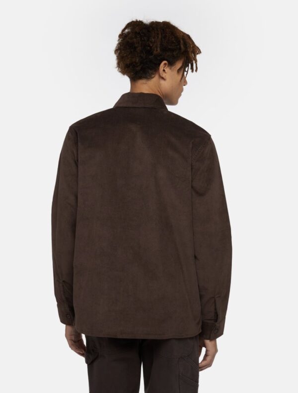 DIKIES Camisa " CORDUROY SHIRT LS CHOCOLATE BROWN "