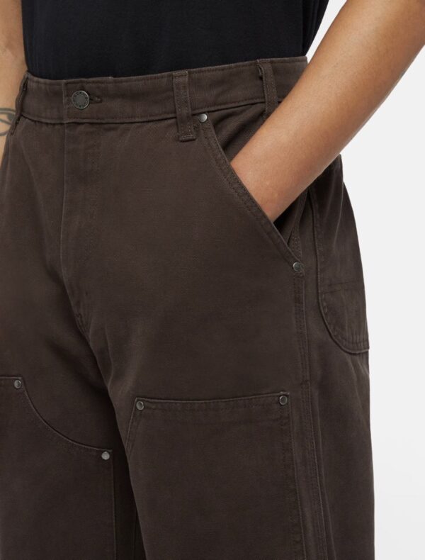 DIKIES Pantalon " DICKIES DUCK CANVAS UTILITY PANT DARK BROWN "