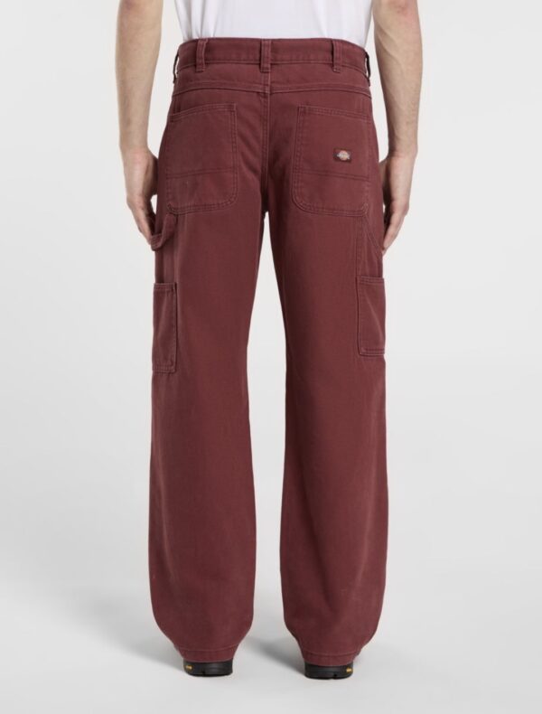 DIKIESPantalon"DOUBLE KNEE CANVAS CARPEN"color burdeos