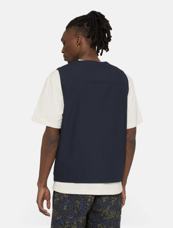 DIKIES Chaleco " FISHERSVILLE VEST DARK NAVY " color marino