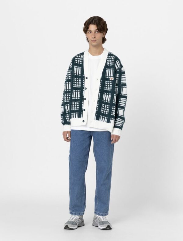 DIKIES Chaqueta " GALVA CHECK CARDIGAN ECRU " color crudo