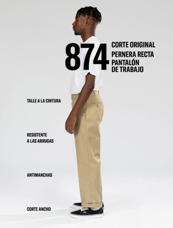 DIKIES Pantalon " 874 Work Pant Rec " color khaki