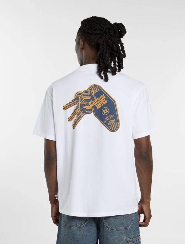 DIKIESCamiseta"PLAIN CITY SS TEE WHITE"color blanco