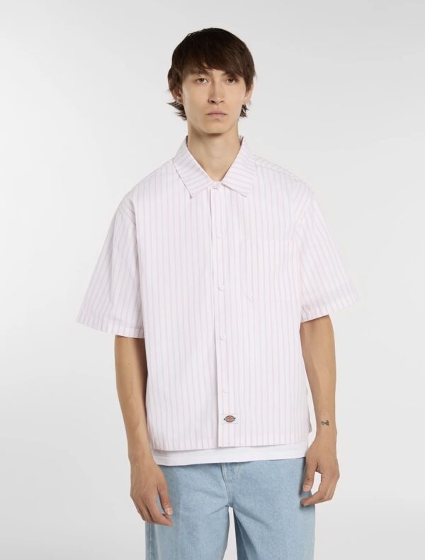 DIKIESCamisa"VENEDOCIA STRIPE SHIRT SS"color blanco