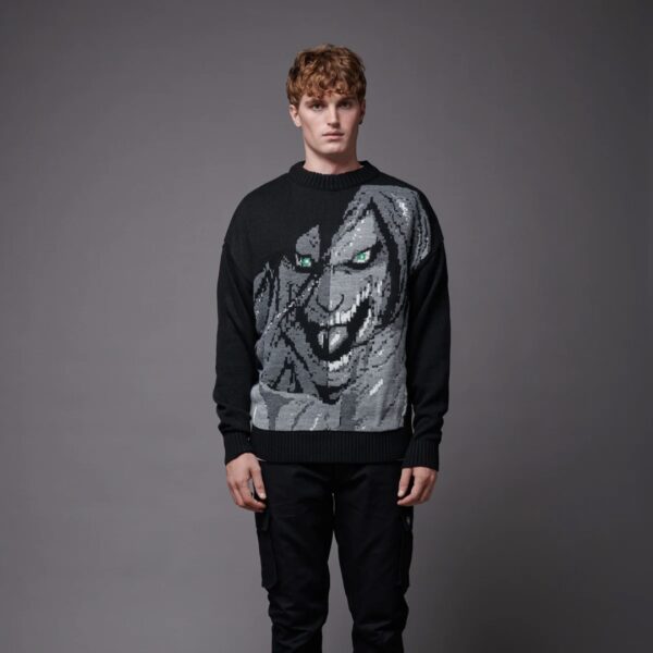 DOLLY NOIR Jersey " ATTACK TITAN SWEATER BLACK " color negro