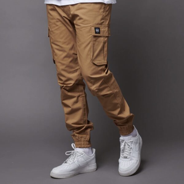DOLLY NOIR Pantalon " COTTON RIPSTOP EASY CARGO PANTS " color beige