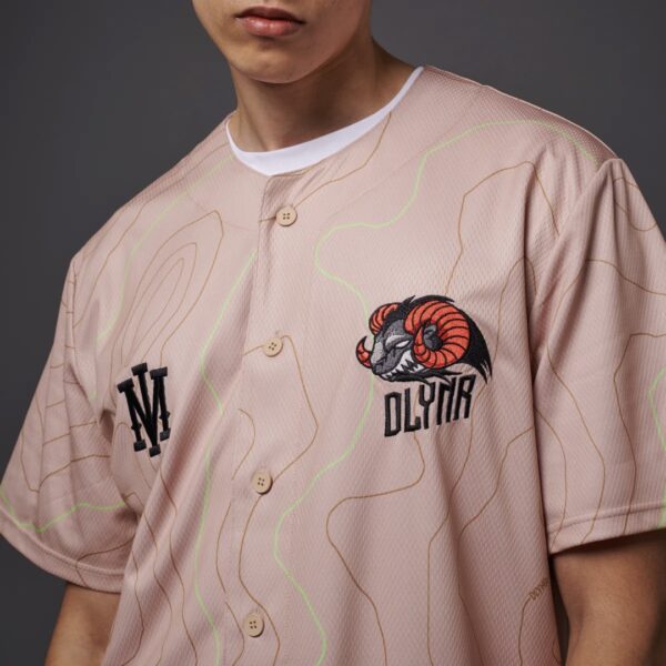 DOLLY NOIR Camisa " GOAT DUNE BASEBALL SHIRT " color beige