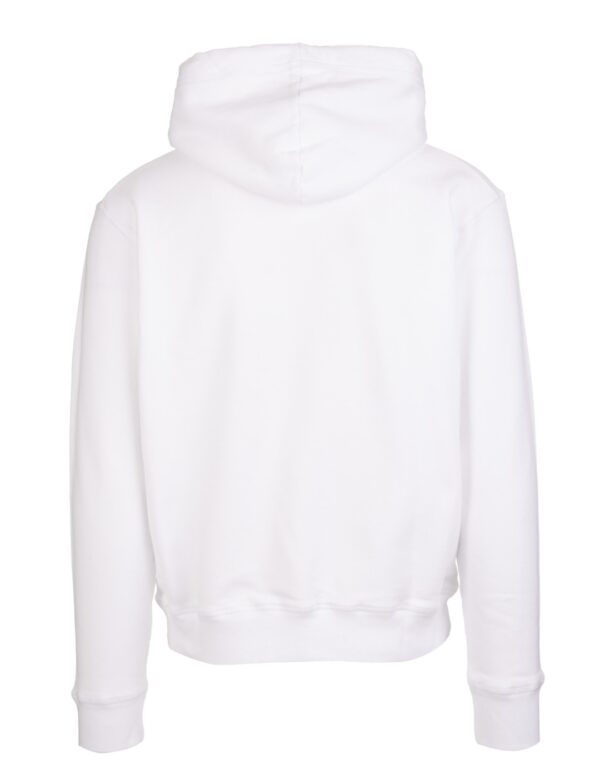 DSQUARED2 Sudadera " Logo Graffiti Hoodie " color blanco