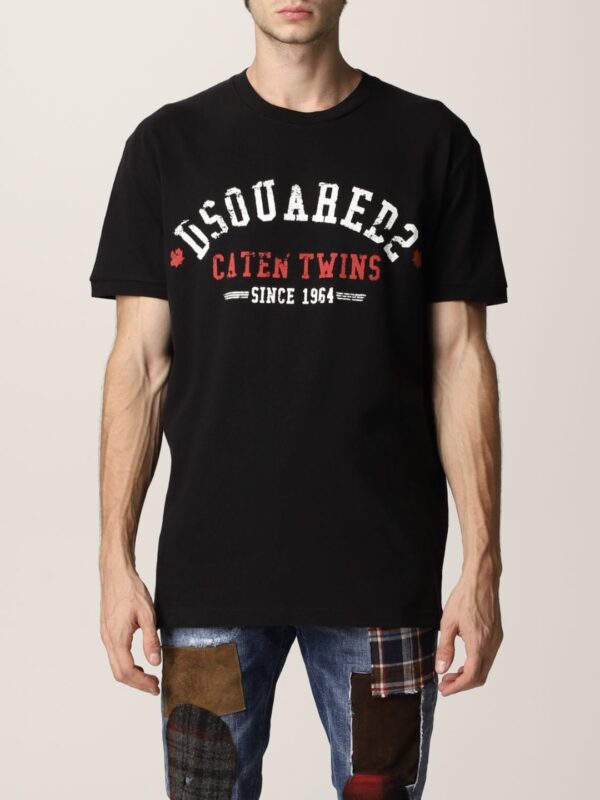 DSQUARED2 Camistea " Dan Graffiti " color negro