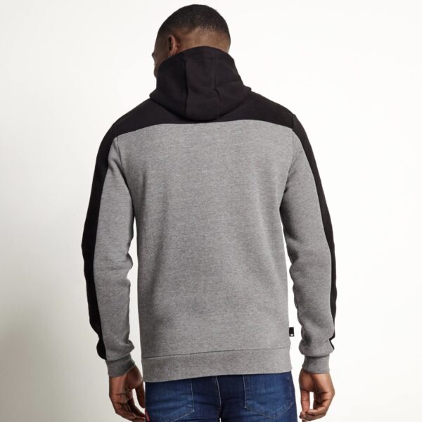 11 DEGREES Chaqueta " Cut And Sew Full Zip Hoodie " color negro-gris