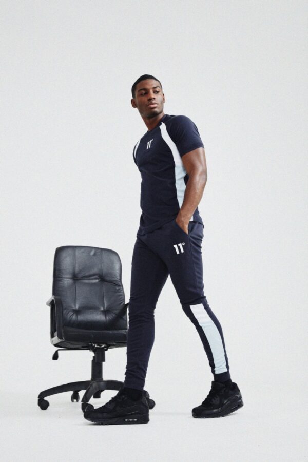 Pantalon 11º " Cut and Sew " Skinny Fit color Marino