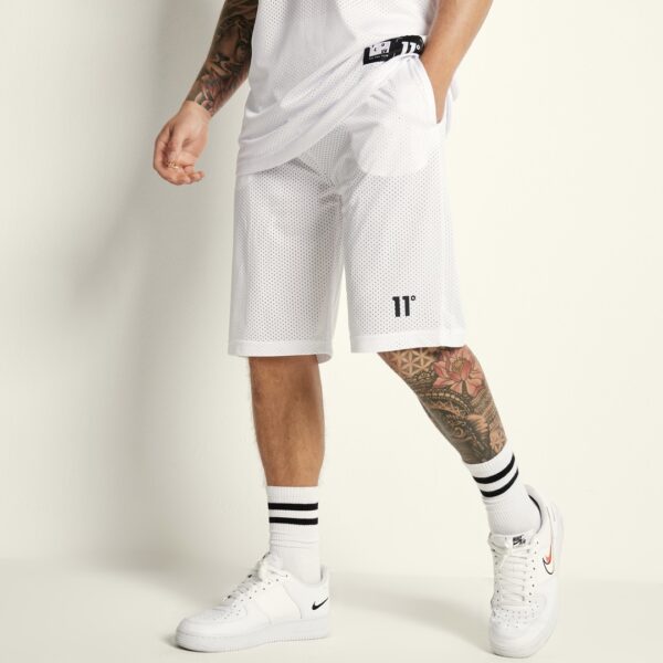 11 DEGREES Bermuda " Basketball Shorts " color blanco