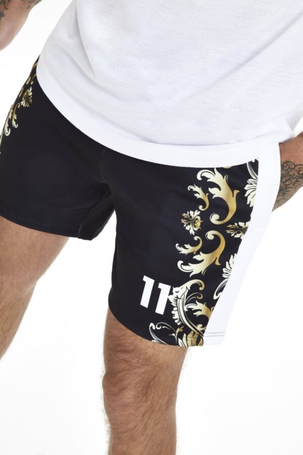 Bermudas 11º " Contrast Panel " color negro