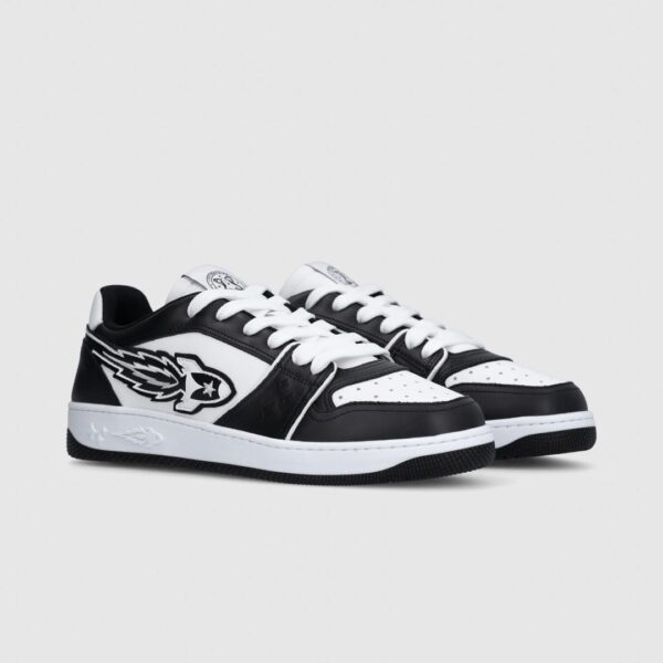 ENTERPRISE JAPAN Sneakers " EJ EGG ROCKET - LOW SNEAKER CALF BLACK/WHITE
