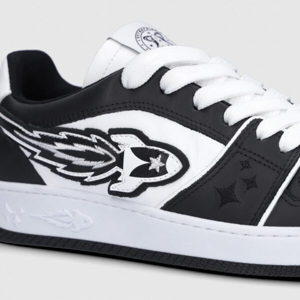 ENTERPRISE JAPAN Sneakers " EJ EGG ROCKET - LOW SNEAKER CALF BLACK/WHITE