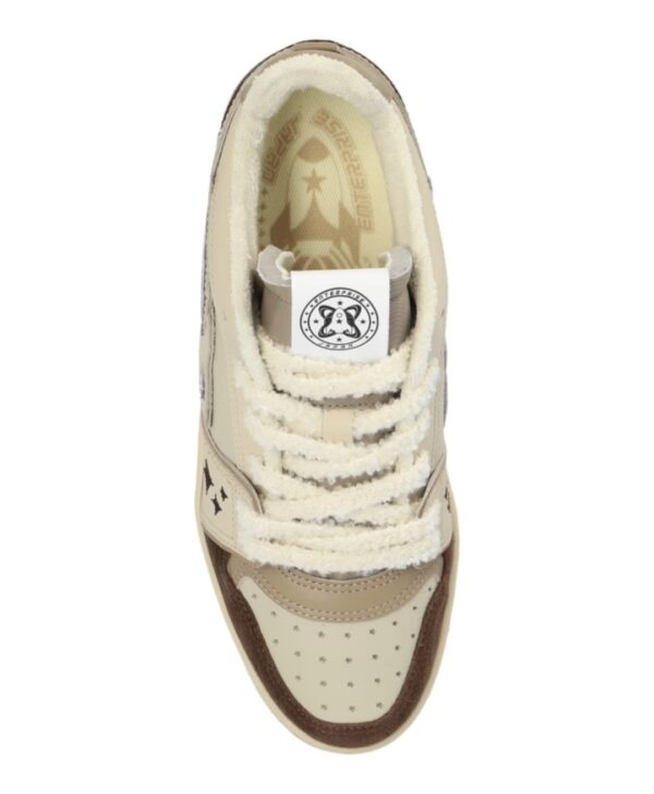 ENTERPRISE JAPAN Sneakers " EJ EGG ROCKET - LOW SNEAKER CALF LEATHER/COW SUE BROWN