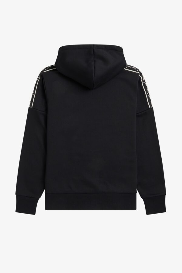 FRED PERRY Sudadera " Tape Sleeve Hooded " color negro