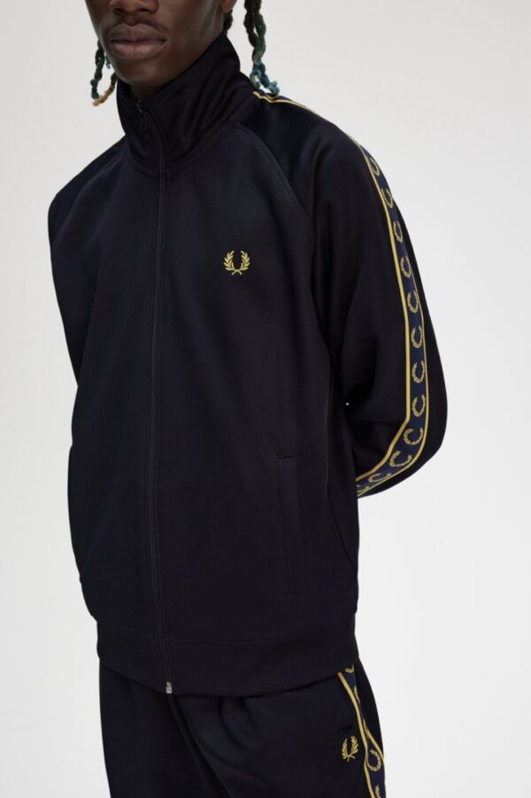 FRED PERRY Cjaqueta "CONTRAST TAPE TRACK JACKET"color marino