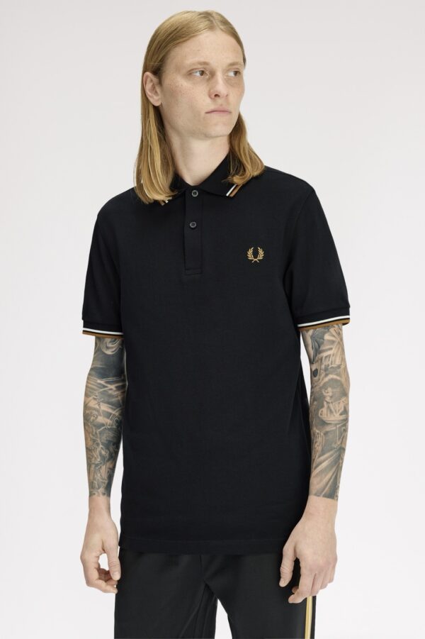 FRED PERRYPolo"TWIN PIPPED"color negro