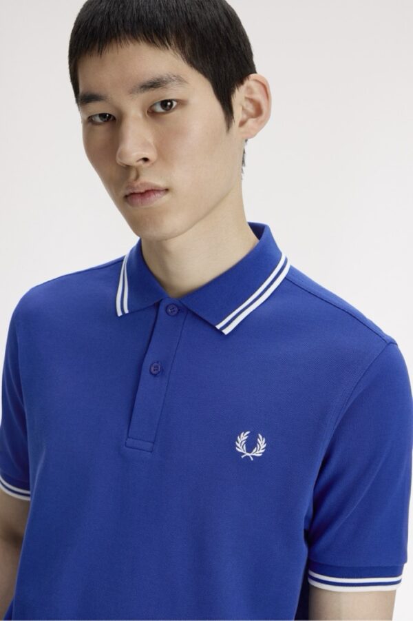FRED PERRYPolo"TWIN PIPPED"color azul