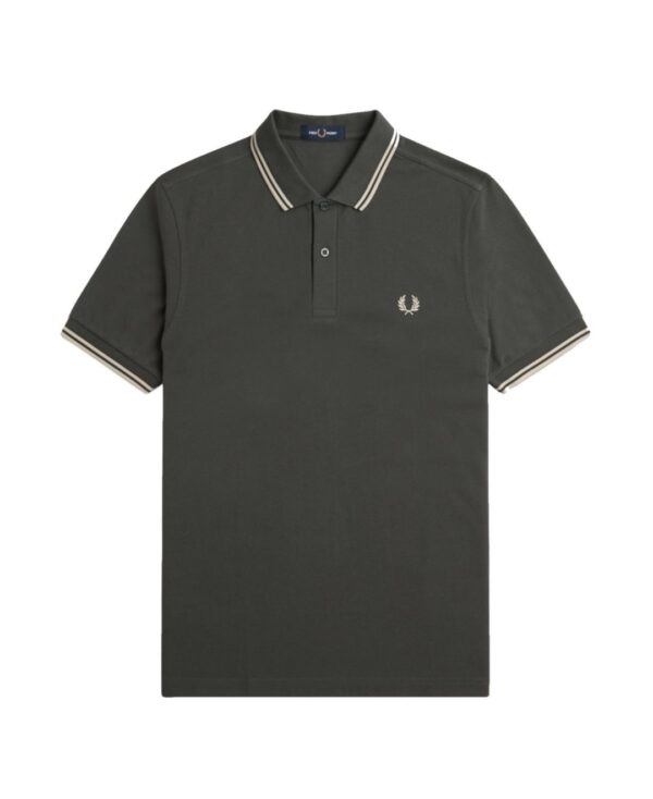 FRED PERRY Polo " TWIN TIPPED FRED PERRY SHIRT " color marron