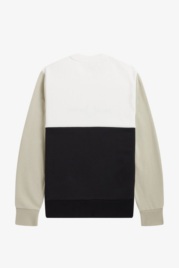 FRED PERRY Sudadera " Colour Block " color blanco