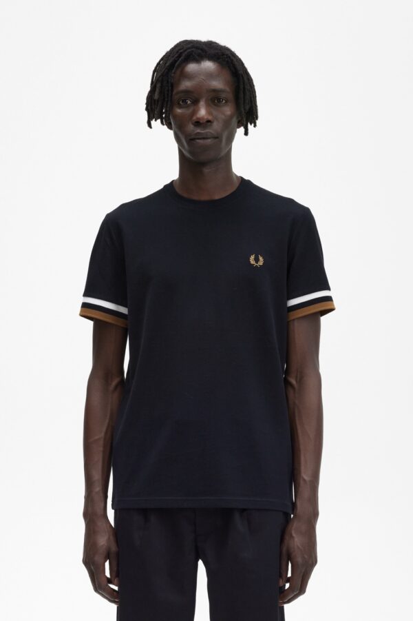 FRED PERRY Camiseta " Bold Tipped Pique " color negro