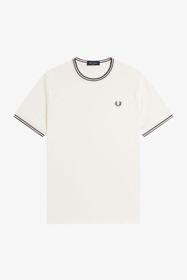 FRED PERRYCamiseta"TWIN TIPPED T-SHIRT"color crudo