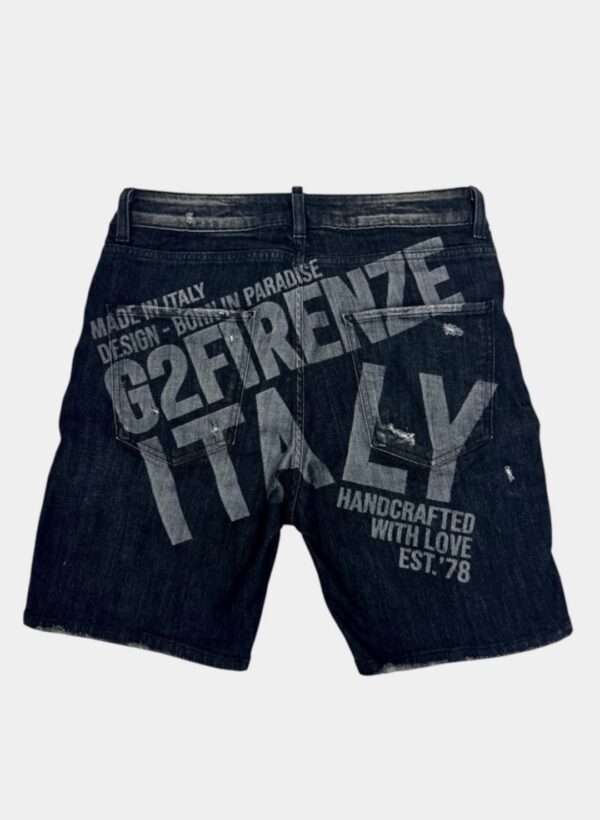 G2FIRENZEBermudas"Big Laser"denim negro