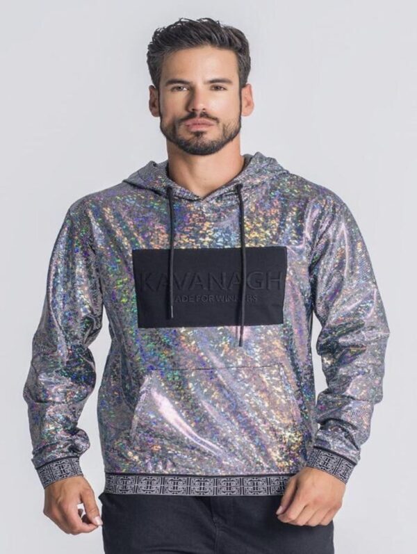 GIANII KAVANGH Sudadera brillante " Venom " color plateado