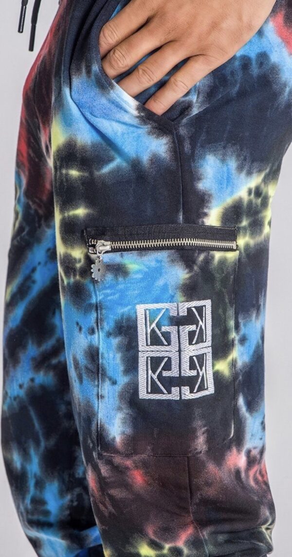 GIANNI KAVANGH Pantalon cargo tie dye