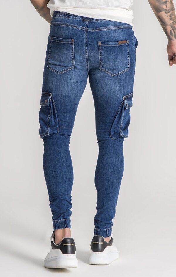 Pantalon GIANNI KAVANAGH " Cargo" con rotos color Azul