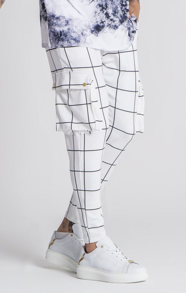 Pantalones GIANNI KAVANAGH " Mythology Cargo " color blanco
