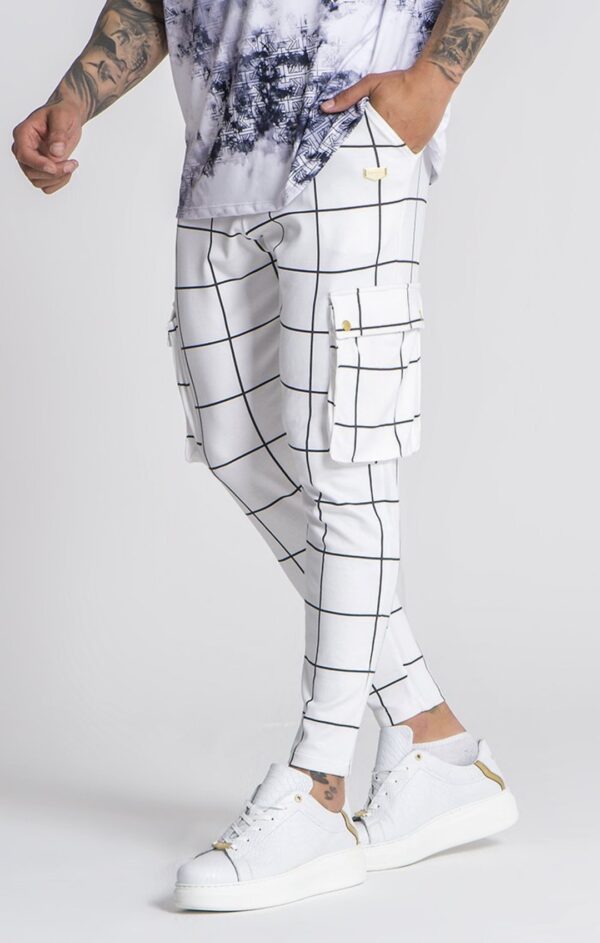 Pantalones GIANNI KAVANAGH " Mythology Cargo " color blanco