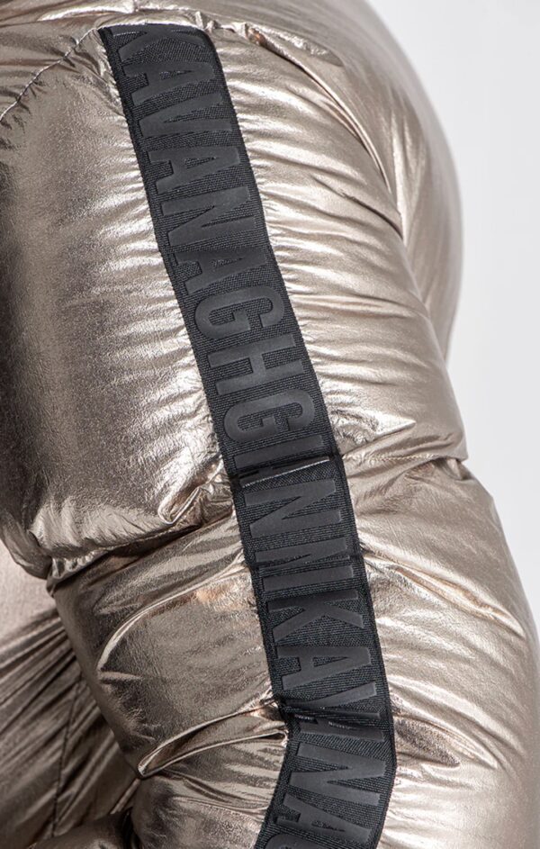 GIANNI KAVANGH Chaqueta " Gold Crypto Puffer Jacket " color dorado