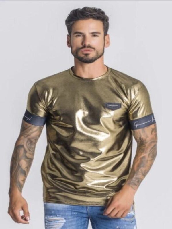 GIANNI KAVANGH Camiseta brillante " Upscale " color dorado