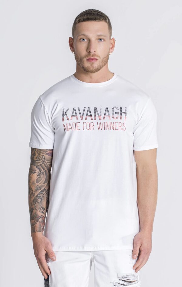GIANNI KAVANGH Camiseta " Heat Crystals " color blanco